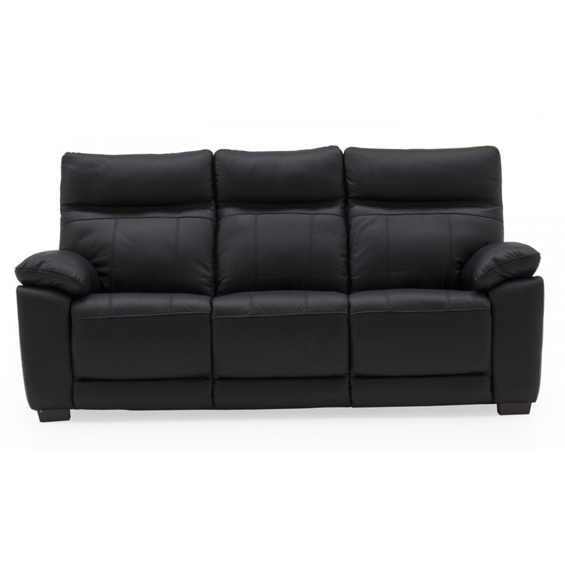 VL Positano 3 Seater Fixed - Black